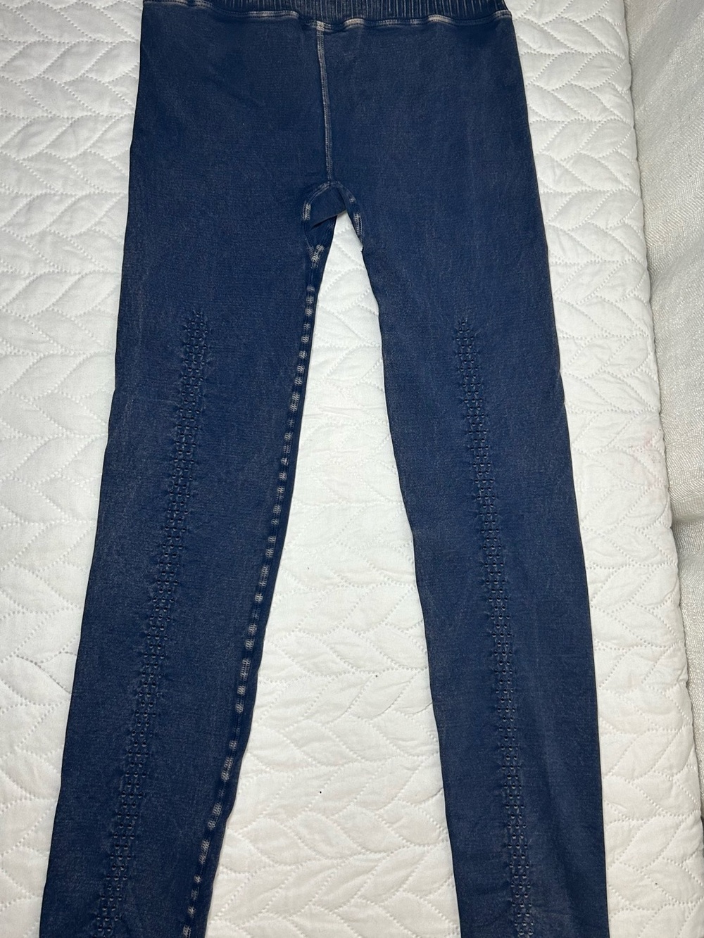 FP Movement Free People Good Karma Seamless Leggings Blue XS/S Wash